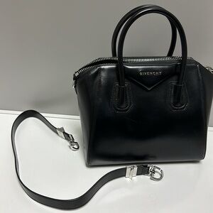 Givenchy Black Leather Top Handle Bag